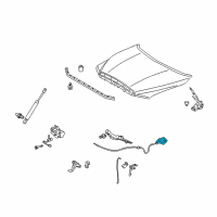 OEM 2020 Toyota Sequoia Release Handle Diagram - 53601-0C010-C0