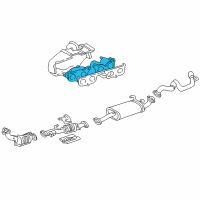 OEM 2001 Toyota Tacoma Exhaust Manifold Diagram - 17141-75080