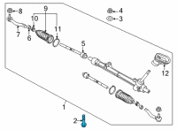 OEM Nissan Versa Note Bolt Diagram - 54459-1HH0D