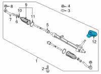 OEM 2013 Nissan Versa Cover Assy-Hole Diagram - 48950-5RB0A