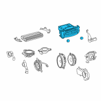 OEM Lexus LX570 Cover Sub-Assembly, NAVI Diagram - 86804-60M81