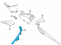 OEM 2021 BMW X6 COVER, COLUMN C, BOTTOM LEFT Diagram - 51-43-7-949-921