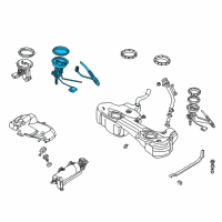 OEM 2002 BMW 325Ci Fuel Level Sensor Diagram - 16-11-6-768-788