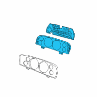 OEM 2002 Jeep Grand Cherokee Instrument Cluster Diagram - 56042902AD