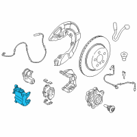 OEM 2018 BMW 540d xDrive Brake Caliper Left Diagram - 34-21-6-870-575