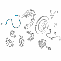 OEM BMW M8 Brake-Pad Sensor, Rear Diagram - 34-35-6-890-791