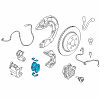 OEM BMW X5 Rear Brake Pad Set Diagram - 34-21-6-867-175