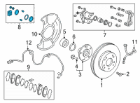 OEM Honda Insight Set, Front (Ad57-15") Diagram - 01463-TXM-A01