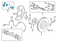 OEM 2020 Honda Insight Set, Front (Ad57-15") Diagram - 01463-TXM-A01