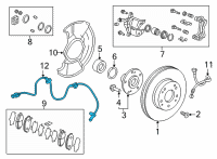 OEM 2022 Honda Civic SENSOR ASSY-, L- FR Diagram - 57455-T20-A01