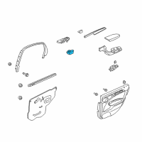 OEM Acura TL Switch Assembly, Rear Power Window Diagram - 35770-SEP-A01