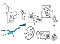 OEM Chevrolet Tahoe Rear Speed Sensor Diagram - 84901803