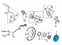 OEM Chevrolet Silverado 1500 LD Rotor Diagram - 13542117