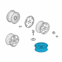 OEM 2001 Honda Accord Disk, Wheel (15X4T) Diagram - 42700-S87-A91