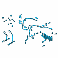 OEM 2019 Acura MDX Trailer Hitch ATF Cooler (5000lbs Tow Capacity) Diagram - 06255-5NC-326