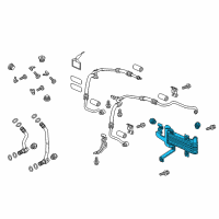 OEM Acura MDX Cooler Assembly, Atf Diagram - 25500-5NC-013