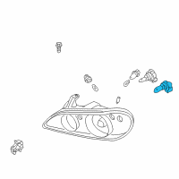 OEM Infiniti I30 Headlamp Bulb Diagram - B6296-89918