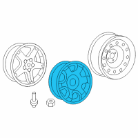 OEM 2004 Dodge Durango Steel Wheel Diagram - 52000430AB