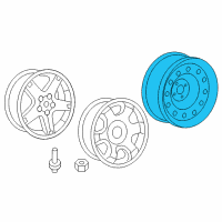 OEM Chrysler Aspen Steel Wheel Rim Diagram - 52113234AA