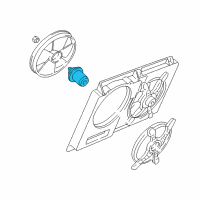 OEM 1991 Chevrolet Corvette Fan Motor Diagram - 22104439