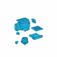 OEM 2002 Toyota Camry Blower Assembly Diagram - 87130-06090