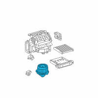 OEM 2003 Toyota Camry Fan & Motor Diagram - 87103-06031