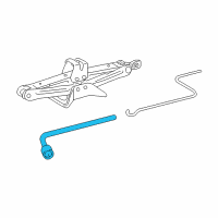 OEM 2009 Pontiac Vibe Wrench, Wheel Diagram - 94855294