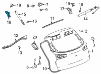 OEM Buick Lift Cylinder Bracket Diagram - 42483638