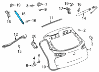 OEM Buick Encore GX Lift Cylinder Diagram - 42483641