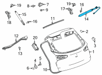 OEM 2022 Buick Encore GX Lift Motor Diagram - 42483640