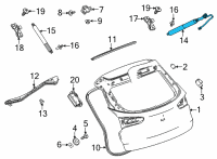 OEM 2020 Buick Encore GX Lift Motor Diagram - 42483640