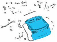 OEM Buick Encore GX Lift Gate Diagram - 42740717