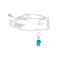 OEM Lexus Socket & Wire, Back Diagram - 81675-60120