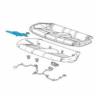 OEM 2014 Cadillac CTS Seat Cushion Heater Diagram - 23208632