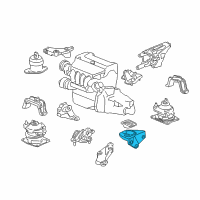 OEM Rubber, Transmission Mounting (Upper) Diagram - 50870-SDA-A02