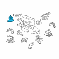 OEM 2003 Honda Accord Rubber Assy., Engine Side Mounting (MT) Diagram - 50820-SDA-A11