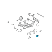 OEM 2011 Lexus LS600h Switch, Front Power Seat, LH Diagram - 84070-50230-A0