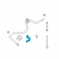 OEM 2009 Ford Explorer Sport Trac Bushing Bracket Diagram - 9L2Z-5486-AA