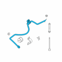 OEM Ford Explorer Sport Trac Stabilizer Bar Diagram - 7A2Z-5A772-A