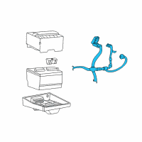 OEM 2004 Lincoln Aviator Positive Cable Diagram - 4C5Z-14300-AA