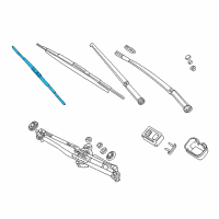 OEM BMW 325xi SET OF WIPER BLADES "EVO FL Diagram - 61-61-2-458-347