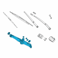 OEM 2005 BMW M3 Windshield Wiper Motor Diagram - 61-61-7-071-693