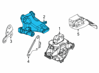 OEM Jeep Grand Cherokee L Bracket-Engine Mount Diagram - 68375849AA