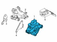 OEM Jeep Grand Cherokee L ENGINE MOUNT Diagram - 68375803AD