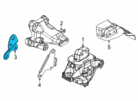 OEM 2021 Jeep Grand Cherokee L Bracket-Differential Diagram - 68408881AA