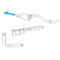 OEM Ford Excursion Front Pipe Diagram - F81Z-5246-DA