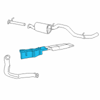 OEM 2000 Ford F-250 Super Duty Exhaust Shield Diagram - YC3Z-5G220-BA