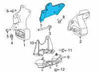 OEM 2021 Ram 1500 Bracket-Transmission Mount Diagram - 68275590AA