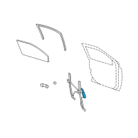 OEM 2015 Jeep Compass Window Regulator Motor Diagram - 68002898AA