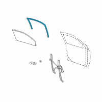 OEM 2009 Jeep Patriot WEATHERSTRIP-Front Door Glass Run Diagram - 5067769AD